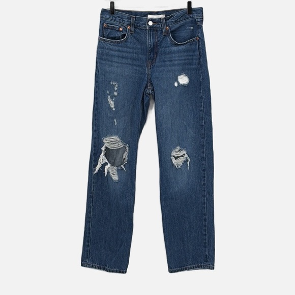 Levi's Low Pro Relaxed Straight Fit Jeans in Amplify It - Size 27 - Picture 4 of 9